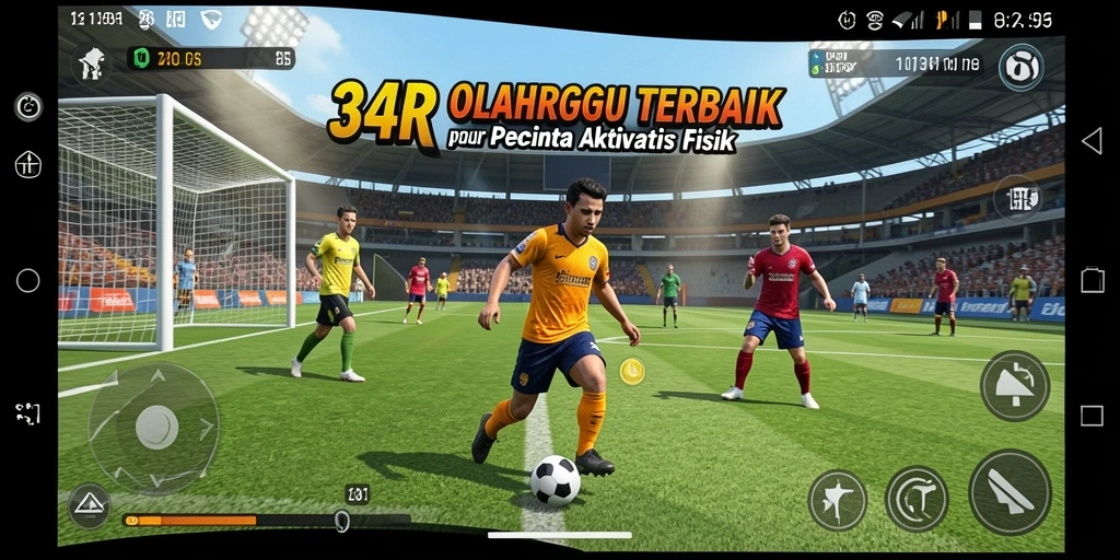 Tangkapan layar gameplay 34R menunjukkan aksi seru dalam olahraga.