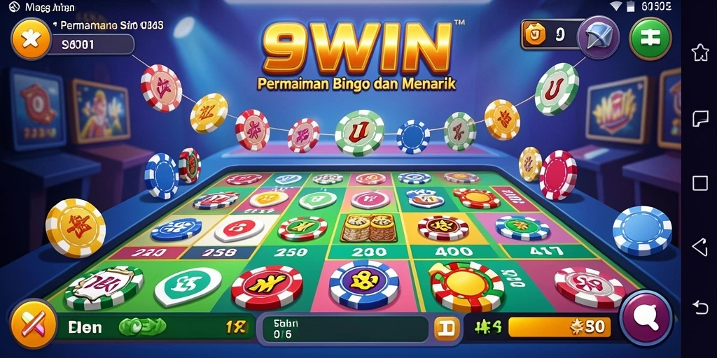 Tampilan gameplay Bingo yang seru dan interaktif di 9WIN.