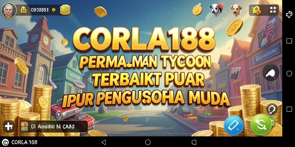Screenshot gameplay <strong>CORLA188</strong> menampilkan suasana manajemen bisnis yang seru.