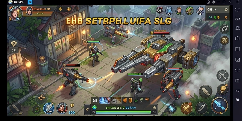 Screenshot gameplay EVIP3 menampilkan strategi dan pertempuran yang intens.