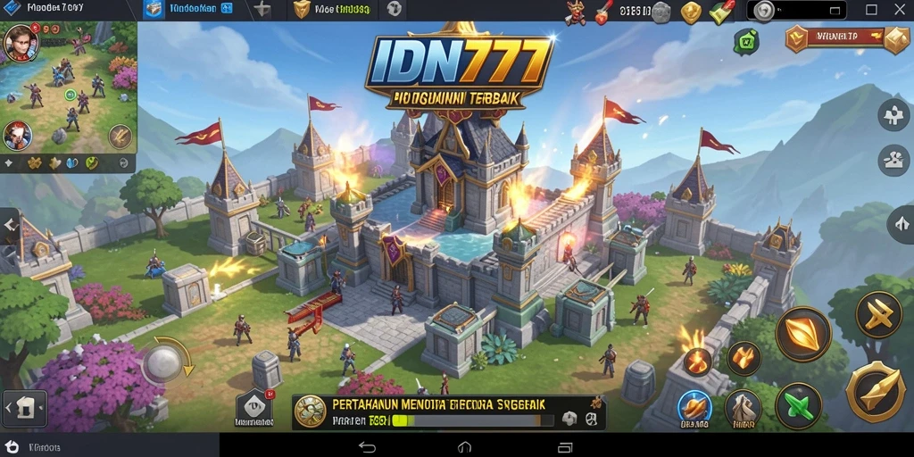 Tampilan menarik dari gameplay IDN777 dalam Tower Defense.