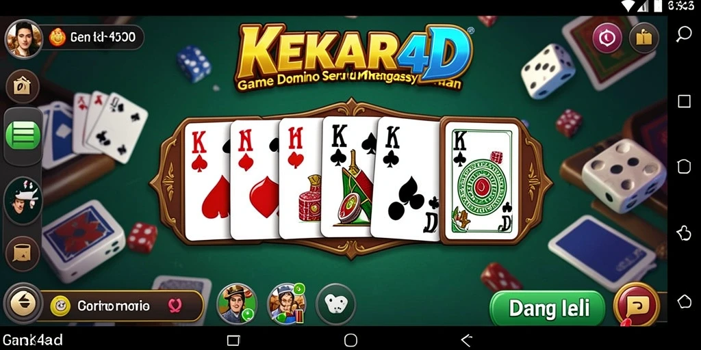 Screenshot gameplay <strong>KEKAR4D</strong> yang menampilkan keseruan bermain Domino.