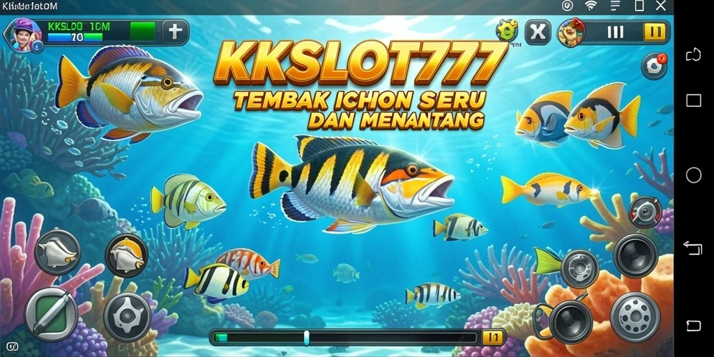 Screenshot gameplay Tembak Ikan KKSLOT777 yang menegangkan.