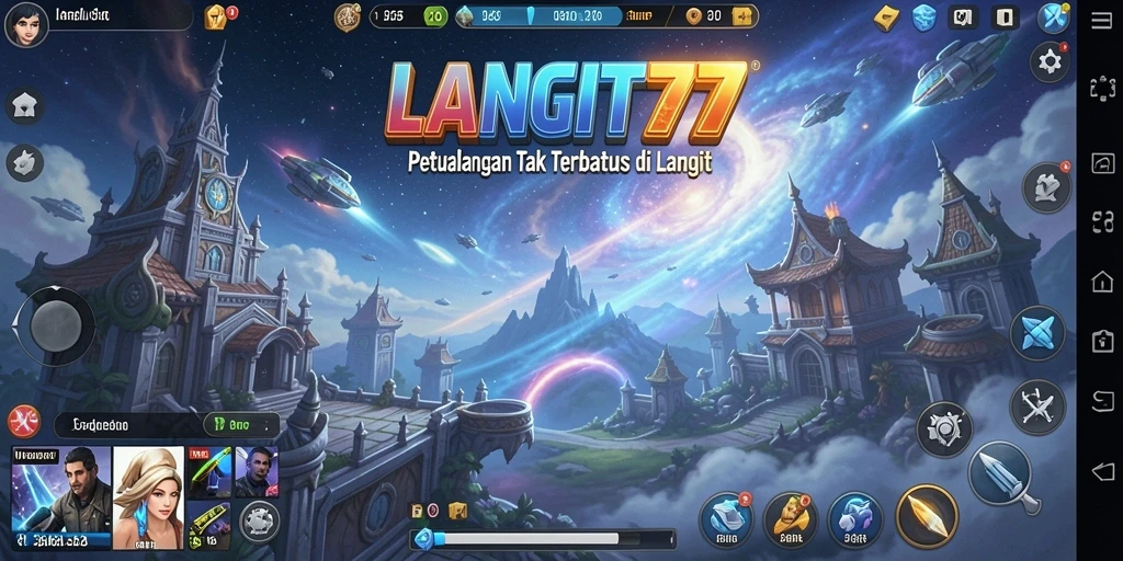 Tampilan menakjubkan dari gameplay LANGIT77 saat menjelajahi dunia.