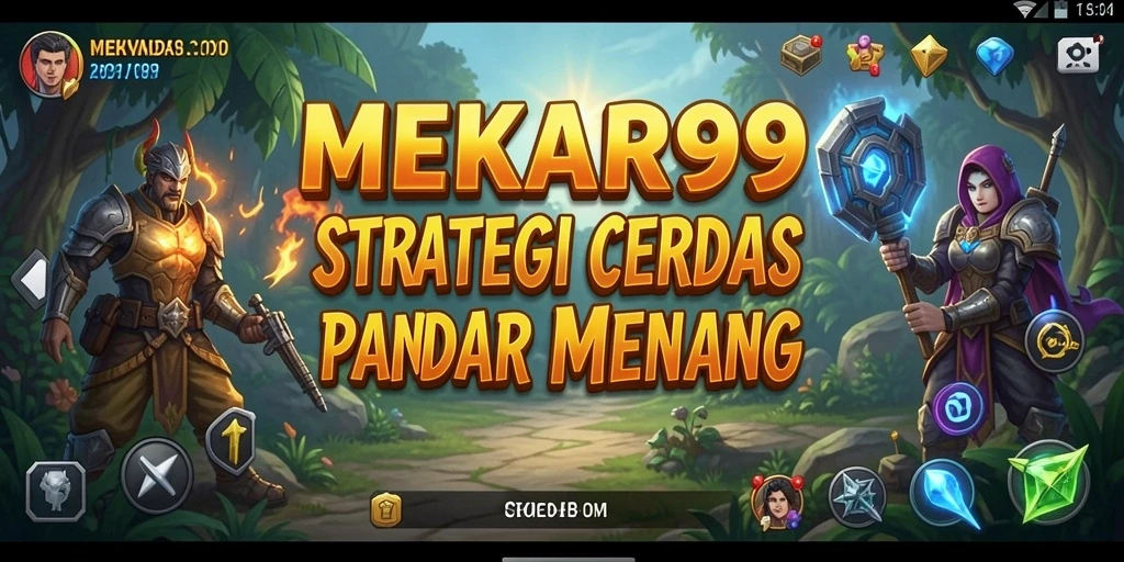 Tampilan seru dari gameplay strategi MEKAR99 yang menantang.