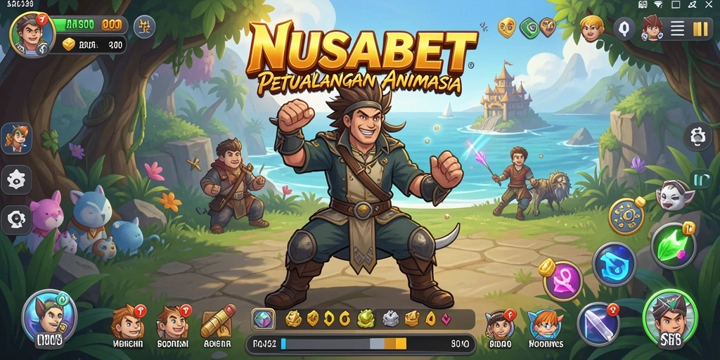Tampilan gameplay epik dari NUSABET yang memukau para pemain.