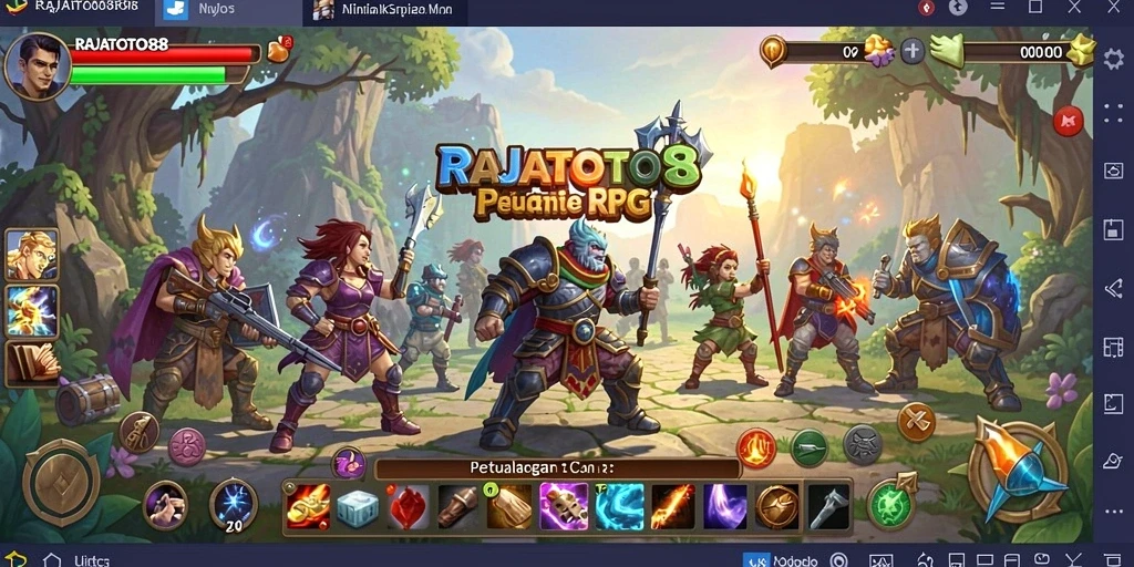 Tampilan gameplay RAJATOTO88, penuh aksi dan petualangan seru.