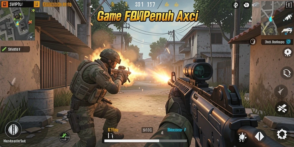 Screenshot yang menunjukkan gameplay seru SVIP10 dalam mode FPS.